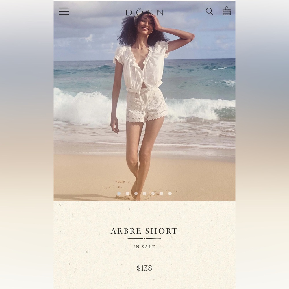 Doen Arbre Shorts size 6